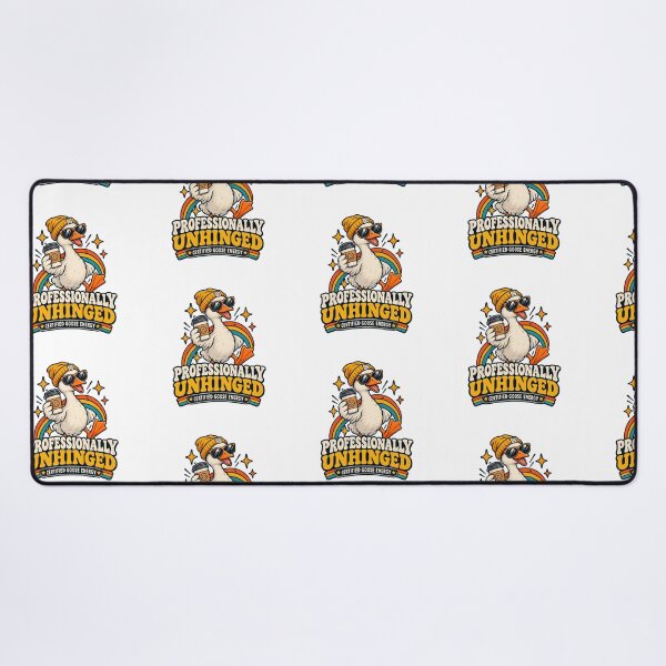 Item preview, Professionally Unhinged Funny Goose – Certified Goose Energy Retro Design designed and sold by HSE1.