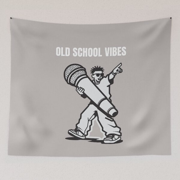 Item preview, Old School Vibes Retro Hip Hop B Boy Microphone designed and sold by stileepensieri.