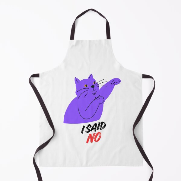Item preview, I Said No - Funny Purple Pointing Cat designed and sold by walbayzon.