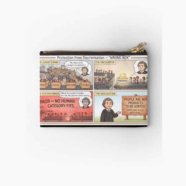 Item preview, Judge categorizes people – Comic against discrimination designed and sold by Mianku | Für das Leben.