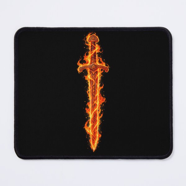 Item preview, Viking sword in flame designed and sold by Faust-ART Design.