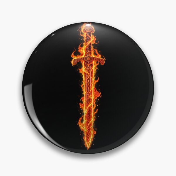 Item preview, Viking sword in flame designed and sold by Faust-ART Design.