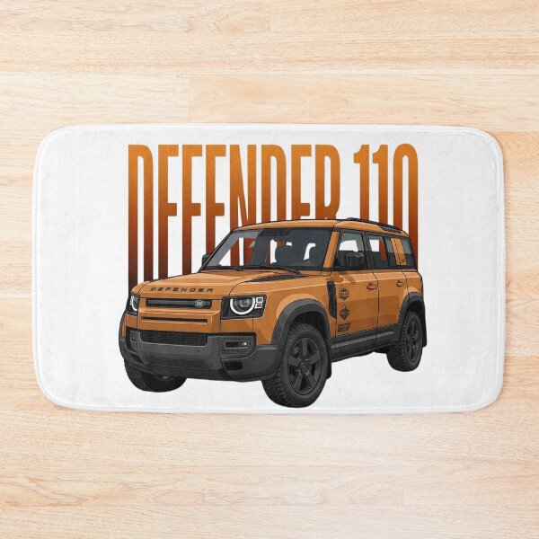 Item preview, Land Rover Defender 110 Modern Off-Road Orange 4x4 Overland SUV Art designed and sold by Motorline44.