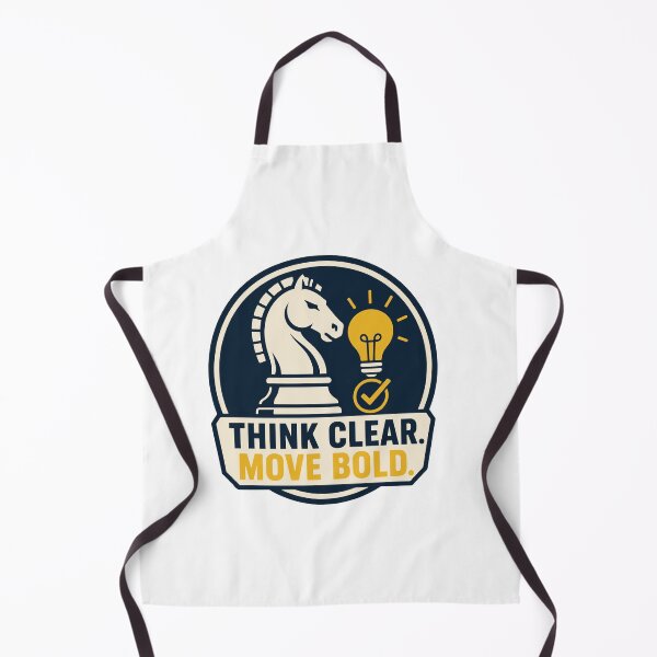 Item preview, Think Clear Move Bold – Chess Knight Strategy Illustration designed and sold by Akioos.