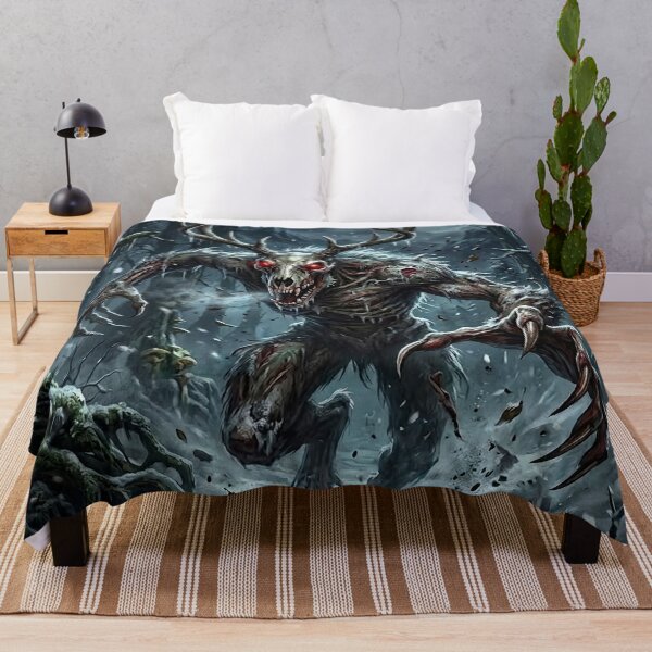Item preview, Wendigo in the Snowy Forest - Horror Art designed and sold by Lucid Dream Pixel.