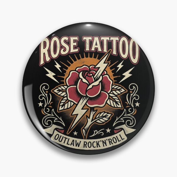 Item preview, Rose Tattoo Vintage Rock & Roll Snake Rose – Australian Pub Rock T-Shirt designed and sold by Simbera.