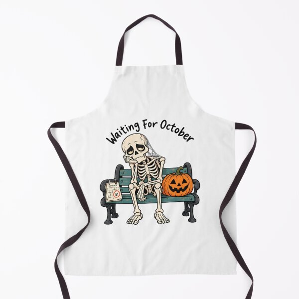Item preview, Bored Skeleton Waiting For October on Park Bench designed and sold by bwanaboards.