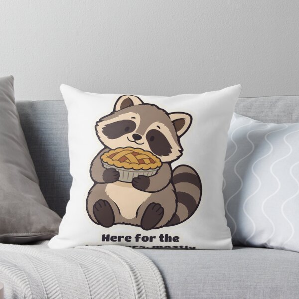Item preview, Chubby Raccoon Here for the Leftovers Thanksgiving designed and sold by OuqCreations.