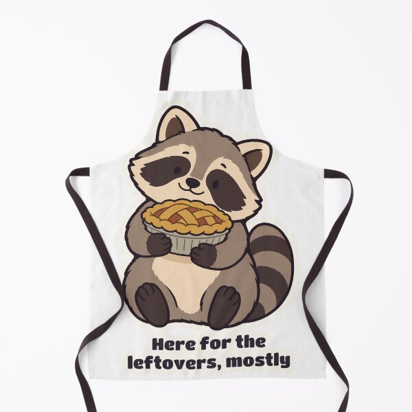 Item preview, Chubby Raccoon Here for the Leftovers Thanksgiving designed and sold by OuqCreations.
