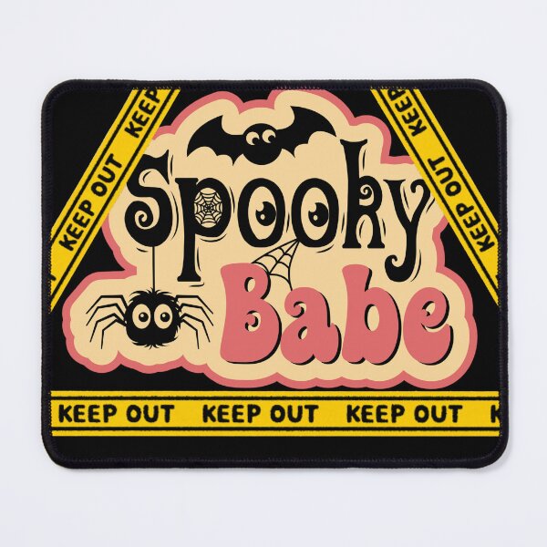 Item preview, Spooky Babe Caution Tape Retro Halloween designed and sold by Sizzle_Mart.