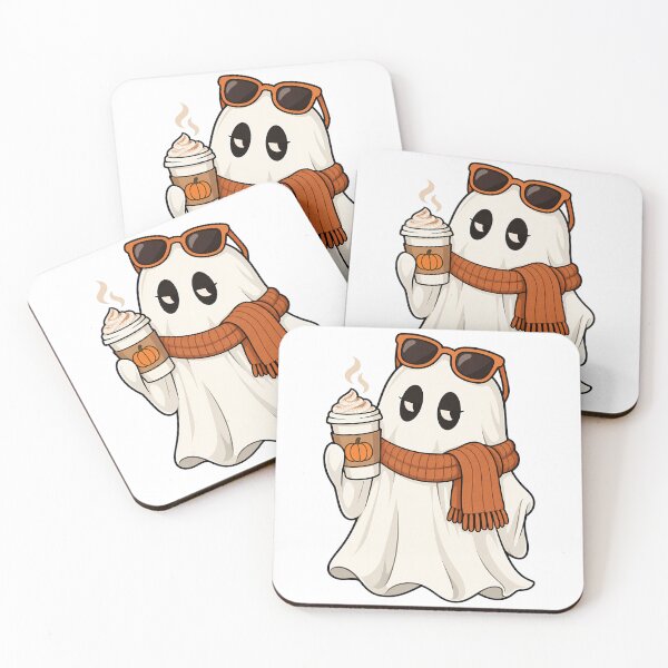 Item preview, Smug Ghost Sipping a Pumpkin Spice Latte designed and sold by bwanaboards.
