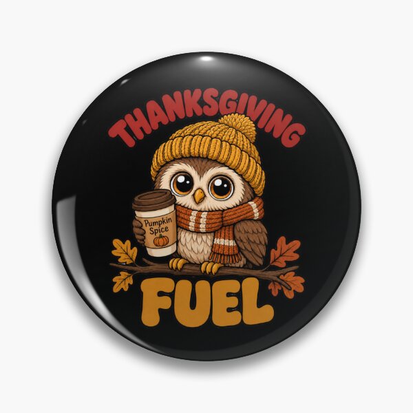 Item preview, Thanksgiving Fuel Coffee Owl T-Shirt | Cute Fall Pumpkin Spice Tee designed and sold by Design Vibras.