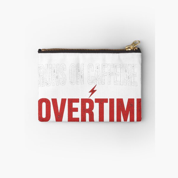 Item preview, Runs On Caffeine & Overtime — Blue Collar designed and sold by knoxhustle.