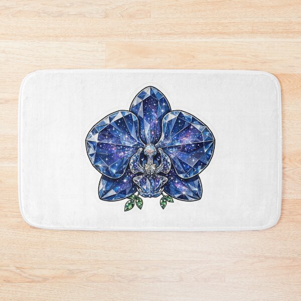 Item preview, Blue Orchid Crystal Sticker - Sapphire Diamond Bloom designed and sold by Crystal Critters .