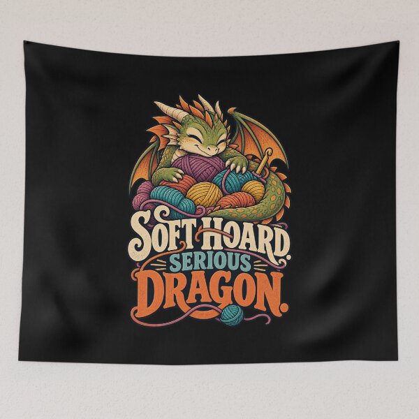 Item preview, Soft Hoard Serious Dragon Crochet Yarn Dragon designed and sold by MOTIFOLK.