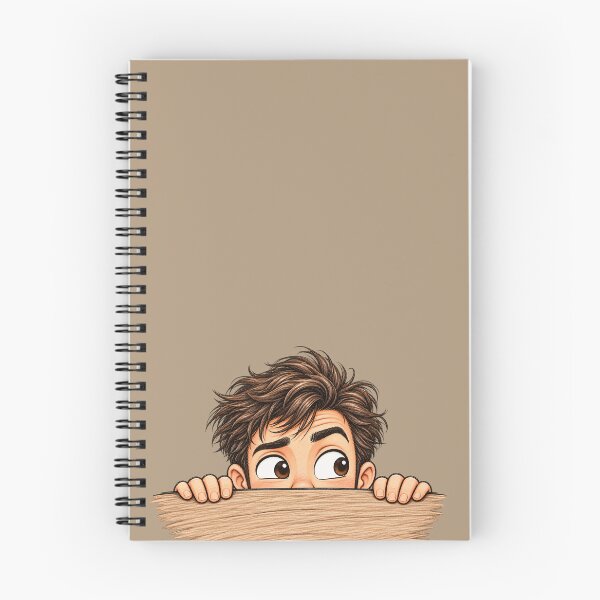 Item preview, Peek-a-Boo Man – Funny Curious Guy Peeking Over the Edge designed and sold by Mylittleshop26.