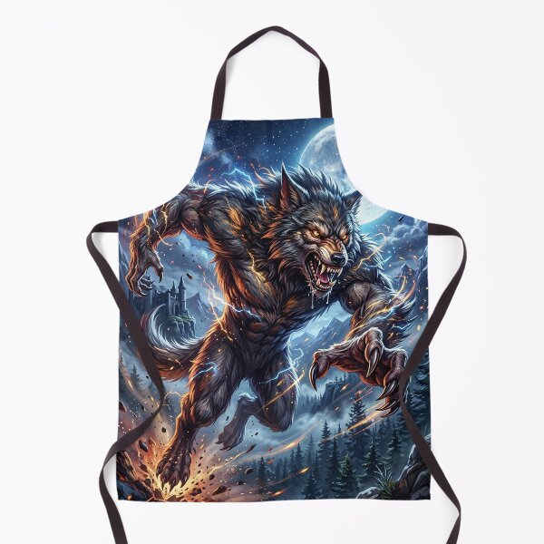 Item preview, Werewolf Under the Full Moon - Dark Fantasy designed and sold by Lucid Dream Pixel.