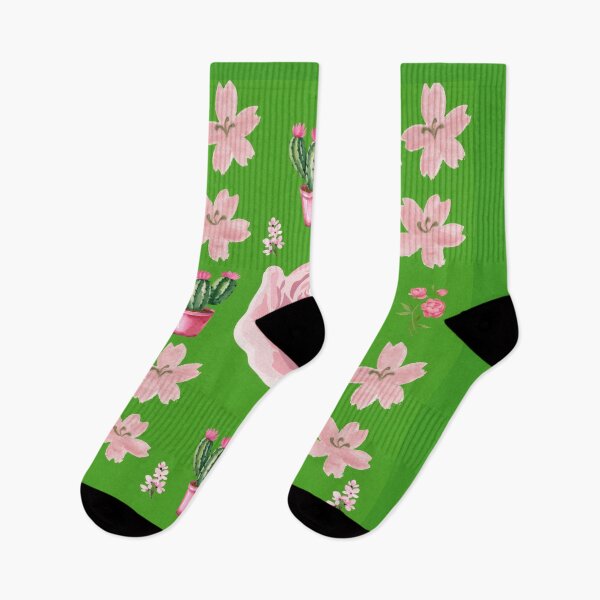 Item preview,  Cactus and pink flower print designed and sold by Azurart2.