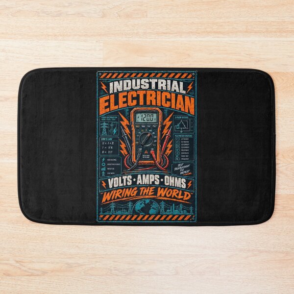 Item preview, Industrial Electrician Volts Amps Wiring World Shirt designed and sold by StudioBilly3000.