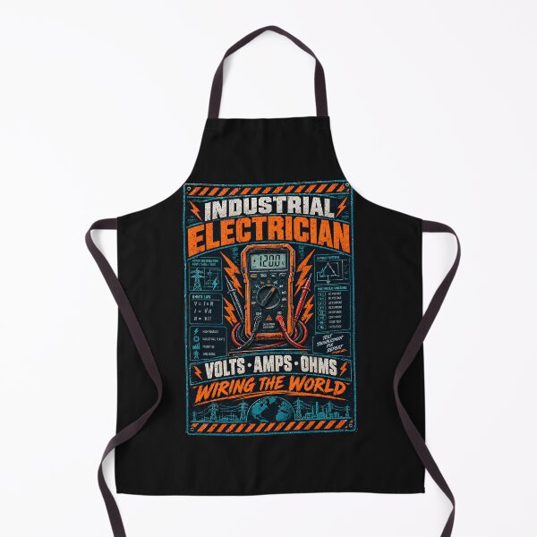 Item preview, Industrial Electrician Volts Amps Wiring World Shirt designed and sold by StudioBilly3000.