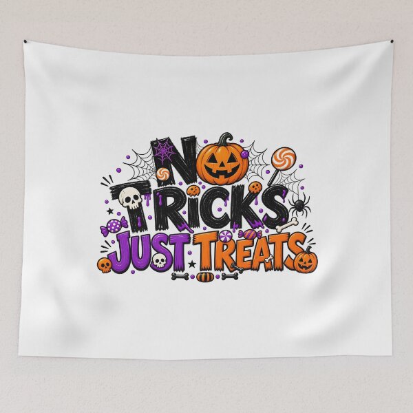 Item preview, No Tricks Just Treats Spooky Halloween designed and sold by zakvisuals.