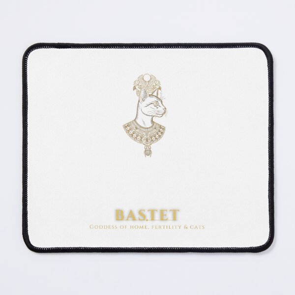 Item preview, Bastet Egyptian Cat Goddess Gold Line Art designed and sold by HexAndHearth.