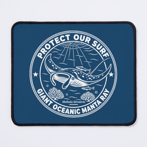 Item preview, Giant Oceanic Manta Ray - Protect Our Surf designed and sold by Omaha Jones T-Shirts and More.