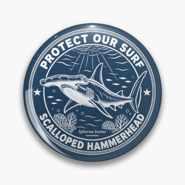 Item preview, Scalloped Hammerhead - Protect Our Surf designed and sold by Omaha Jones T-Shirts and More.