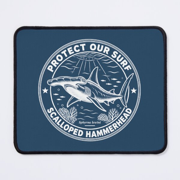 Item preview, Scalloped Hammerhead - Protect Our Surf designed and sold by Omaha Jones T-Shirts and More.