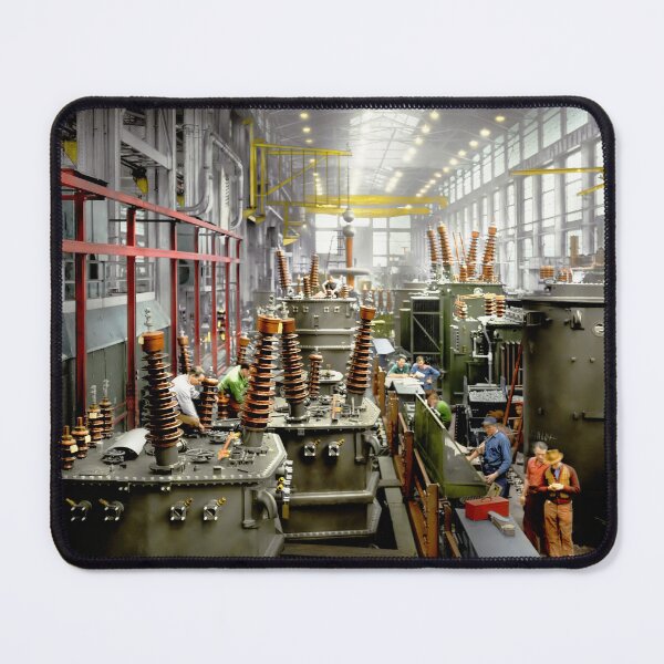 Item preview, Electrician - Dwarfed by the Machines 1942 designed and sold by Mike Savad Photography.
