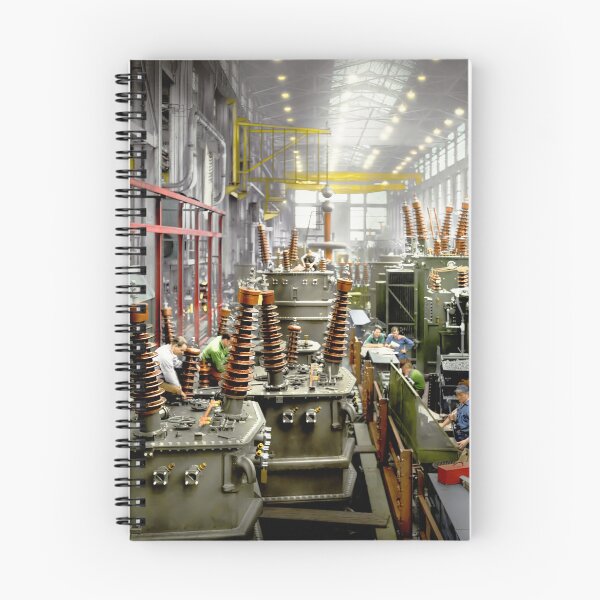 Item preview, Electrician - Dwarfed by the Machines 1942 designed and sold by Mike Savad Photography.