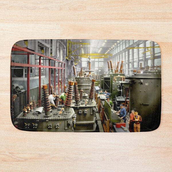 Item preview, Electrician - Dwarfed by the Machines 1942 designed and sold by Mike Savad Photography.