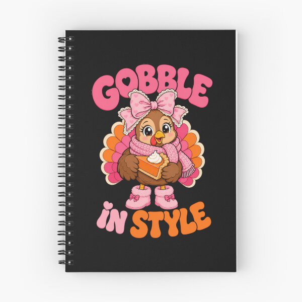 Item preview, Gobble In Style Turkey T-Shirt | Cute Thanksgiving Girl Turkey Tee designed and sold by Design Vibras.