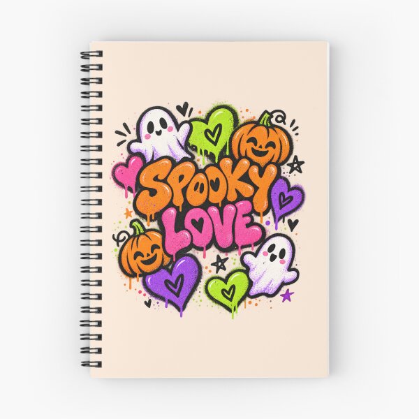 Item preview, Spooky Love Ghost Pumpkin Heart Graffiti Bubble designed and sold by Yellowriversss.