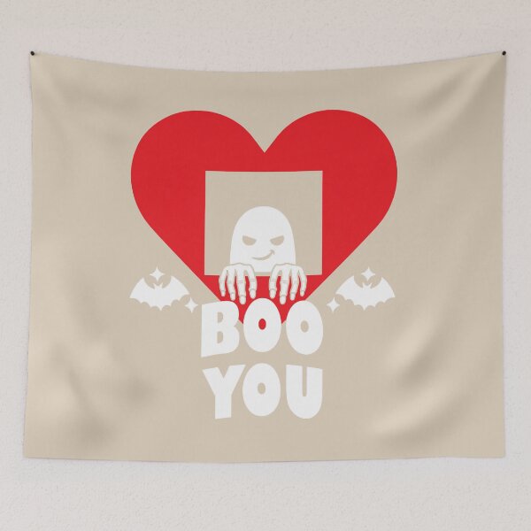Item preview, Funny Boo You Spooky Ghost Red Heart Halloween designed and sold by ANJ Creative Designs.