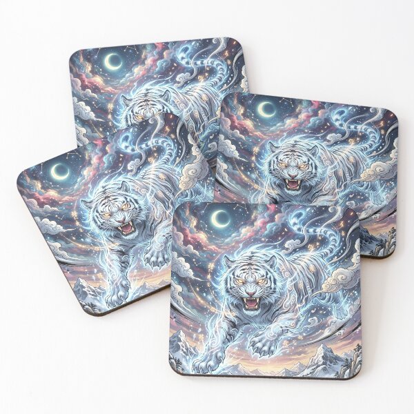 Item preview, Baihu White Tiger - Chinese Spirit Guardian designed and sold by Lucid Dream Pixel.