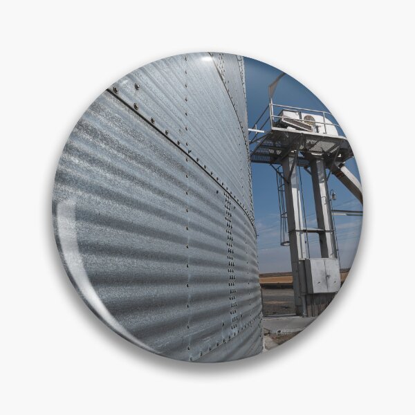Item preview, Vertical ultrawide shot of grain bin and chute designed and sold by lisavonbiela.