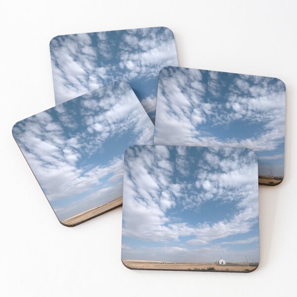 Item preview, Ultrawide view of Eastern Washington prairie and farmland with dramatic high clouds designed and sold by lisavonbiela.