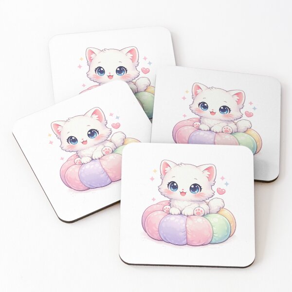 Item preview, Kawaii Pastel Cushion Cat designed and sold by Sommium .