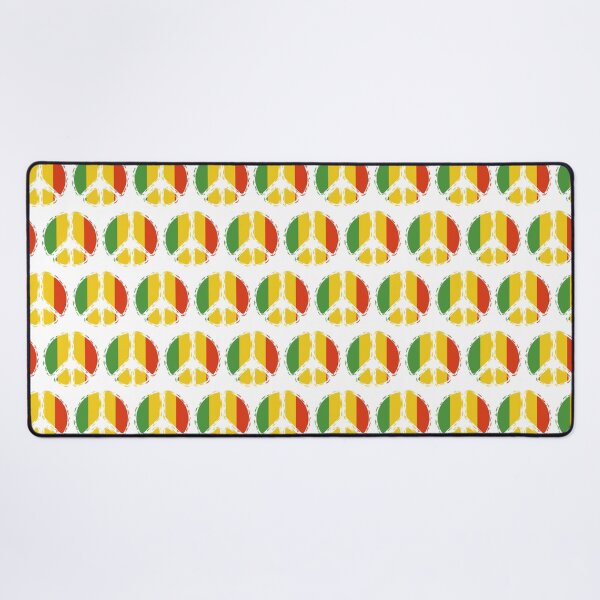Item preview, Illustration with rasta flag and peace symbol designed and sold by RizikCat.