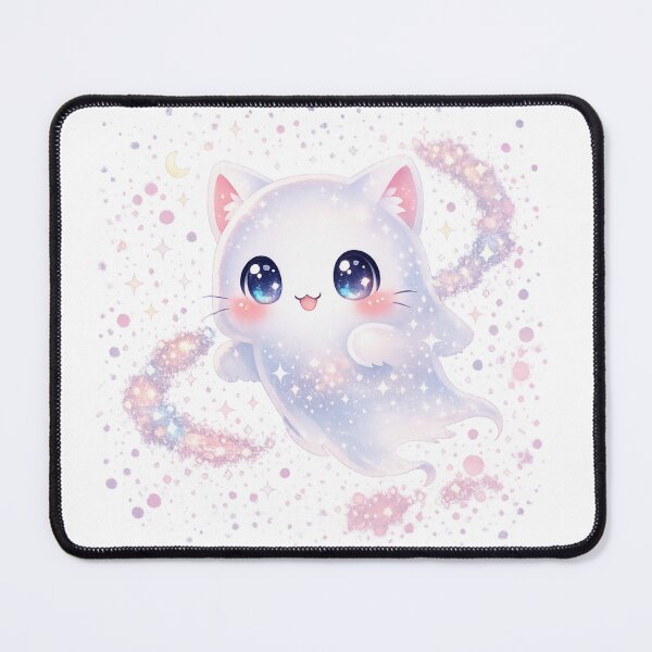Item preview, Kawaii Pastel Moonlit Ghost Kitty designed and sold by Sommium .