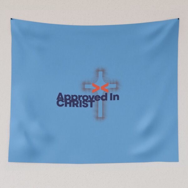 Aperçu de l'œuvre Approuvé en bleu créée et vendue par lifeinspired4u.