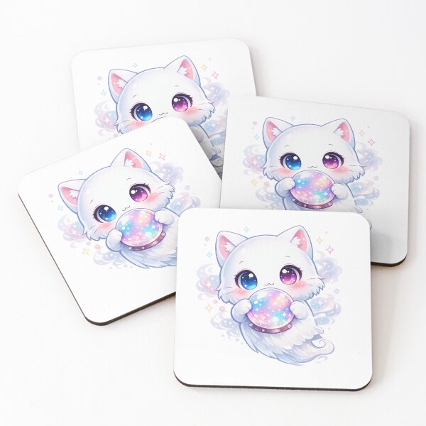 Item preview, Kawaii Pastel Magic Aura Kitty designed and sold by Sommium .
