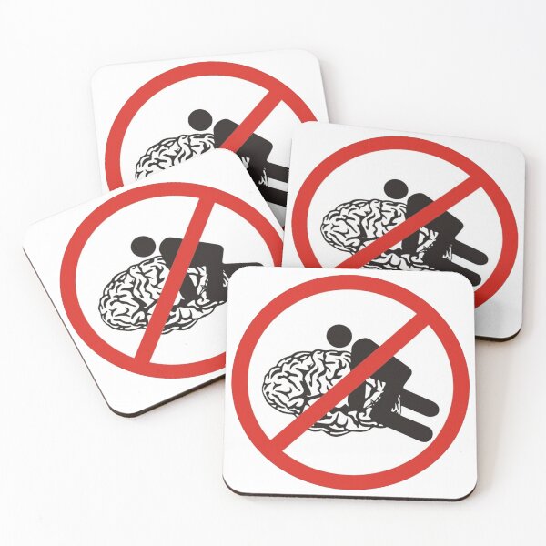 Item preview, Funny Brain F*ck Meme Sarcastic Humor Warning Sign designed and sold by LineArtForYou.
