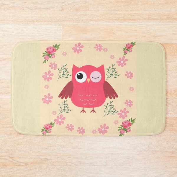 Item preview, Cute Pink Owl Pattern Design designed and sold by Azurart2.
