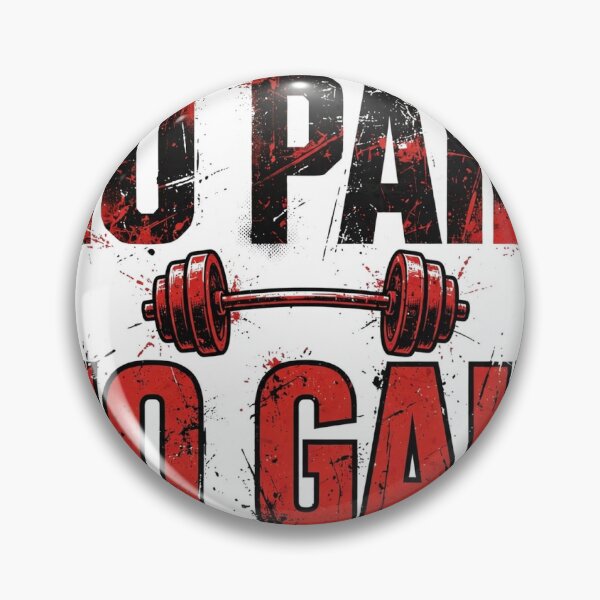 Item preview, No Pain No Gain Gym Motivation Typography Design designed and sold by FYANSU.