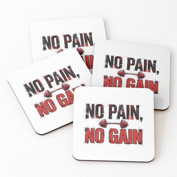 Item preview, No Pain No Gain Gym Motivation Typography Design designed and sold by FYANSU.