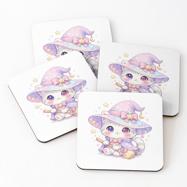 Item preview, Kawaii Pastel Witchy Kitty designed and sold by Sommium .