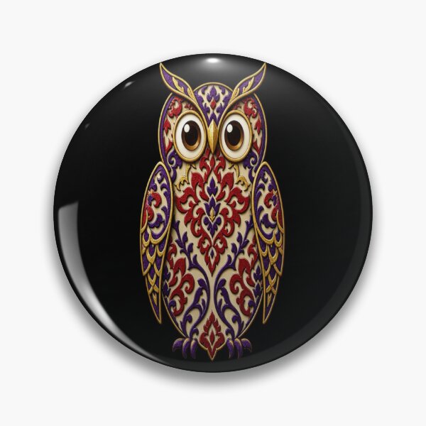 Item preview,  Luxury Imperial Owl - Vintage Golden Damask Pattern Art designed and sold by Breezes-of-Ida.