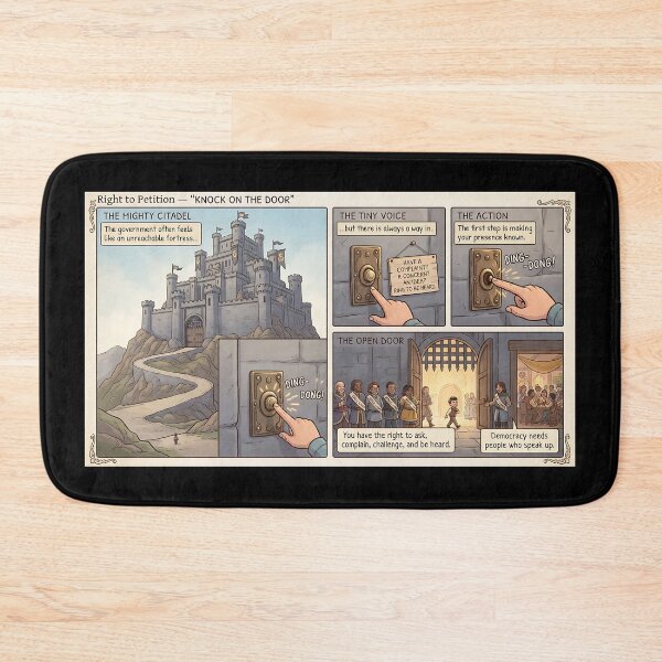 Item preview, Right to petition – knocking on the castle of power designed and sold by Mianku | Für das Leben.